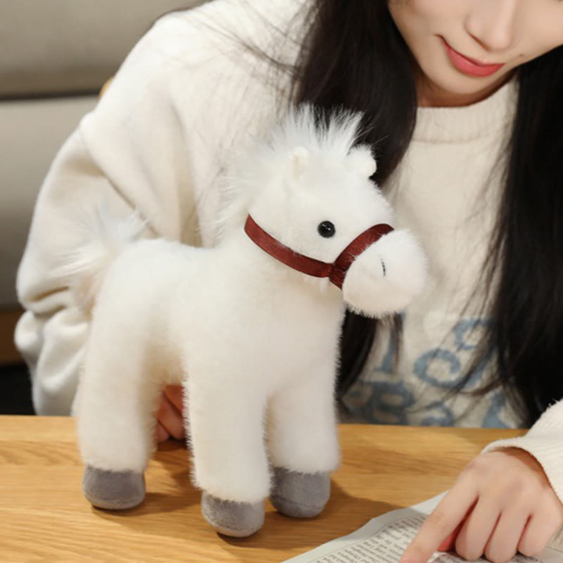 Buddha Stones 馬年 かわいい 無地 ポニー ぬいぐるみ豊かさ家の装飾 - image 8