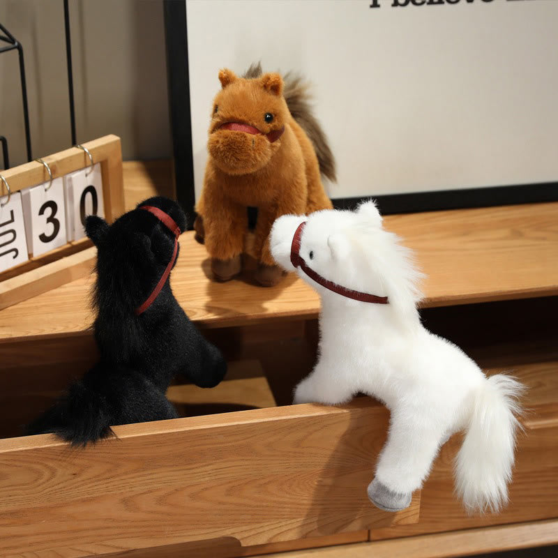 Buddha Stones 馬年 かわいい 無地 ポニー ぬいぐるみ豊かさ家の装飾 - image 15
