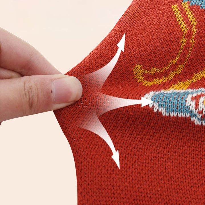 Buddha Stones秋冬 レッサーパンダ柄 男の子 女の子 コットン 長袖 ニット ワンピース ロンパース - image 6