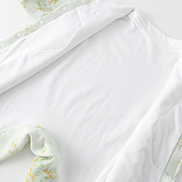 Buddha Stonesと春と秋、竹の花のデザイン、女の子用コットン長袖ワンピースロンパース - image 7