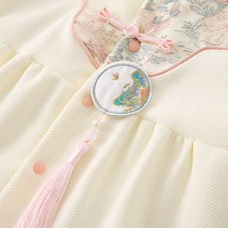 Buddha Stones春秋用 パビリオンデザイン ベビーガール コットン 長袖 ワンピース ロンパース - image 6