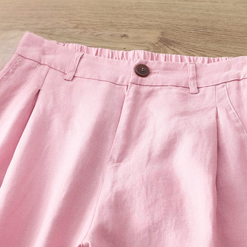 Buddha Stonesレディース 秋冬通勤 無地 ジッパーデザイン コットン ワイドレッグパンツ ポケット付き - image 28