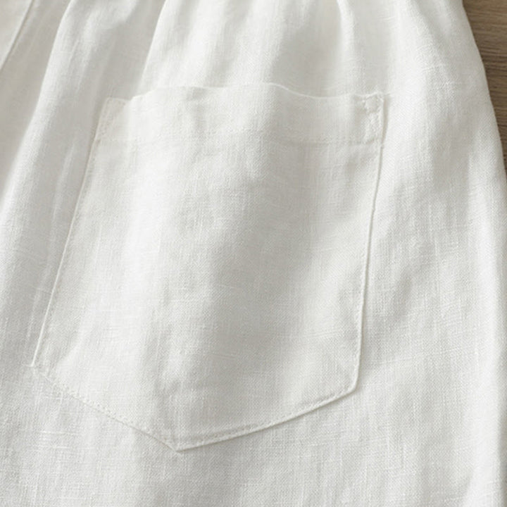 Buddha Stonesレディース 秋冬通勤 無地 ジッパーデザイン コットン ワイドレッグパンツ ポケット付き - image 14