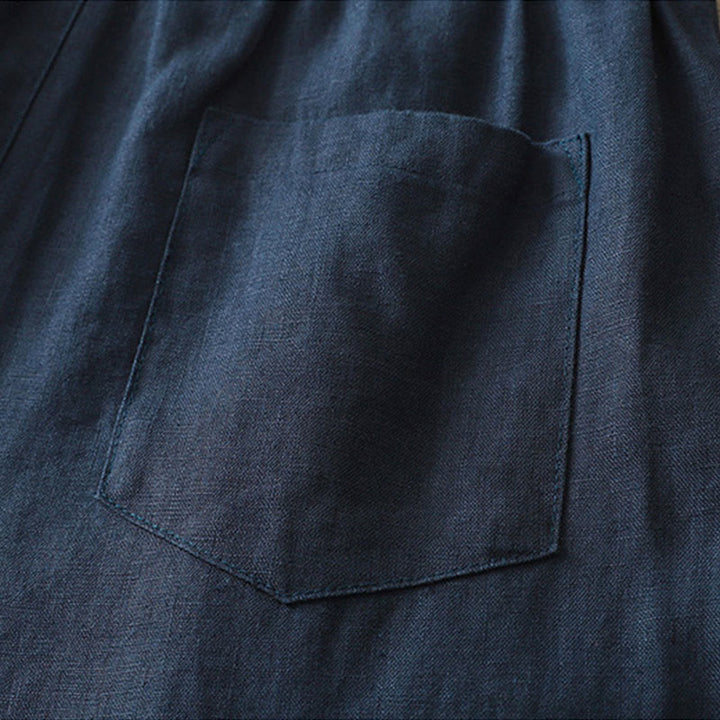 Buddha Stonesレディース 秋冬通勤 無地 ジッパーデザイン コットン ワイドレッグパンツ ポケット付き - image 2