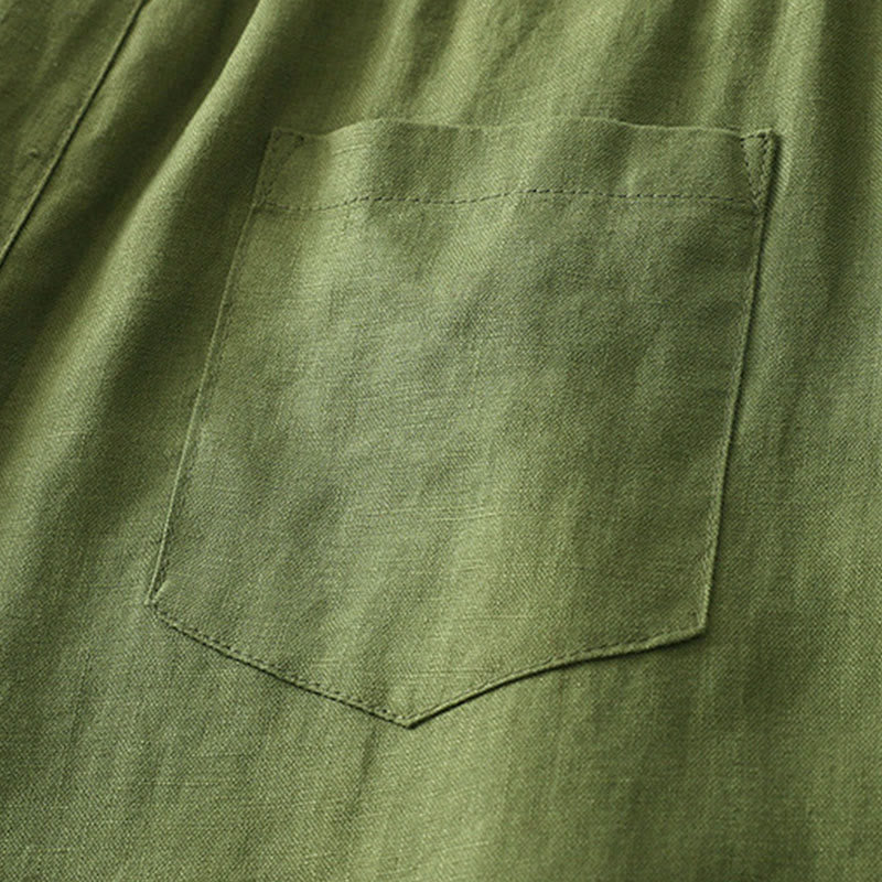 Buddha Stonesレディース 秋冬通勤 無地 ジッパーデザイン コットン ワイドレッグパンツ ポケット付き - image 24