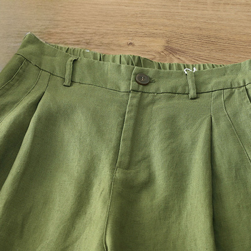 Buddha Stonesレディース 秋冬通勤 無地 ジッパーデザイン コットン ワイドレッグパンツ ポケット付き - image 23