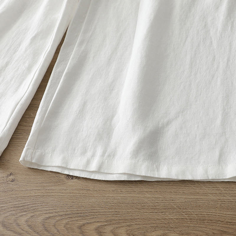 Buddha Stonesレディース 秋冬通勤 無地 ジッパーデザイン コットン ワイドレッグパンツ ポケット付き - image 15