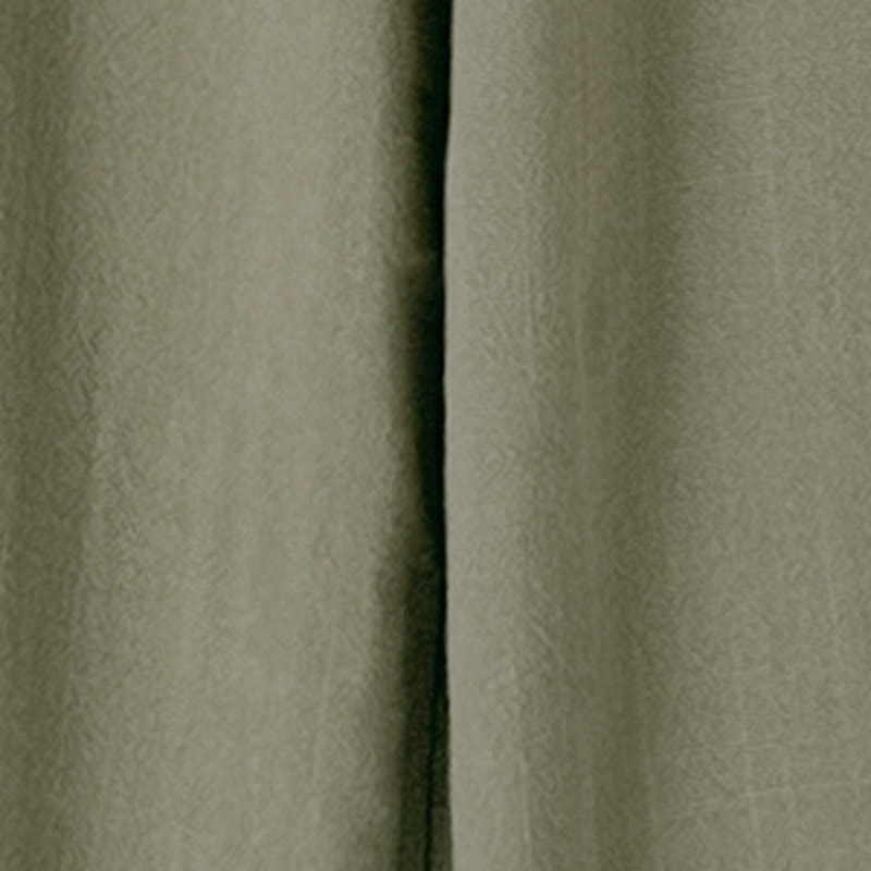 Buddha Stonesレディース ピュアカラー ドローストリング コットンリネン ワイドレッグ アンクル丈パンツ ポケット付き - image 8