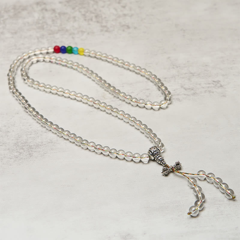 Buddha Stones金剛杵 チャーム 琉璃 108玉 霊力 強さマーラー数珠 - image 2