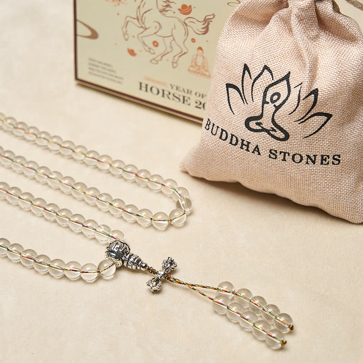 Buddha Stones金剛杵 チャーム 琉璃 108玉 霊力 強さマーラー数珠 - image 6