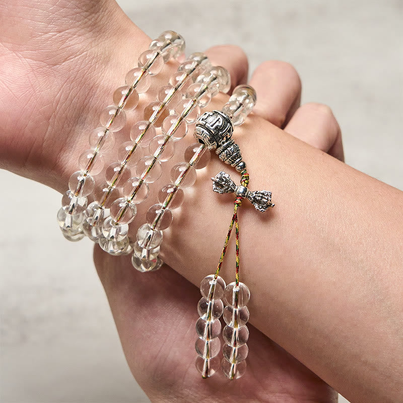 Buddha Stones金剛杵 チャーム 琉璃 108玉 霊力 強さマーラー数珠 - image 3