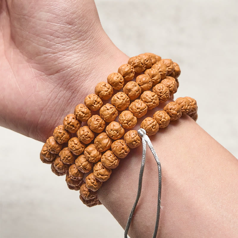 Buddha Stonesチベット 108個入り 菩提樹 財運 縁起物マーラー数珠 - image 3