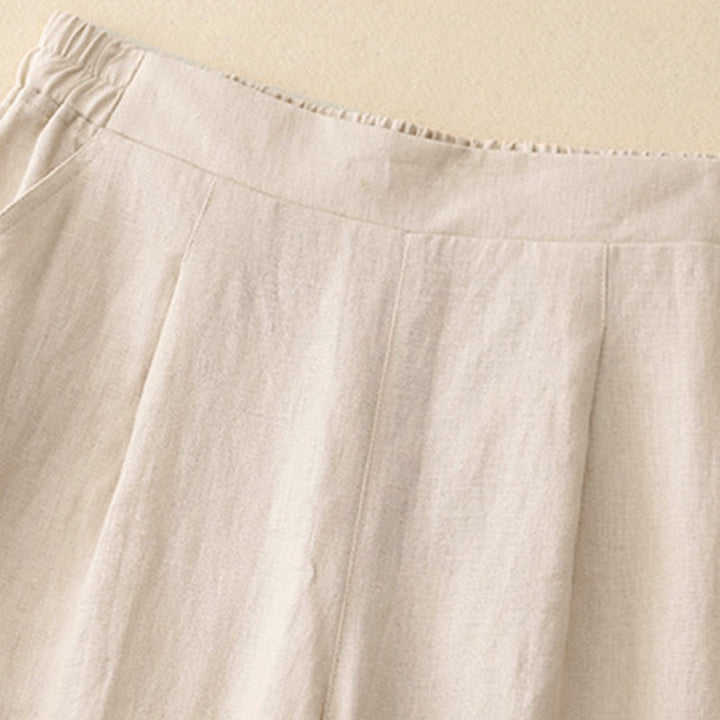 Buddha Stonesレディース 春 無地 シンプル 7-8丈 コットンパンツ ポケット付き - image 13