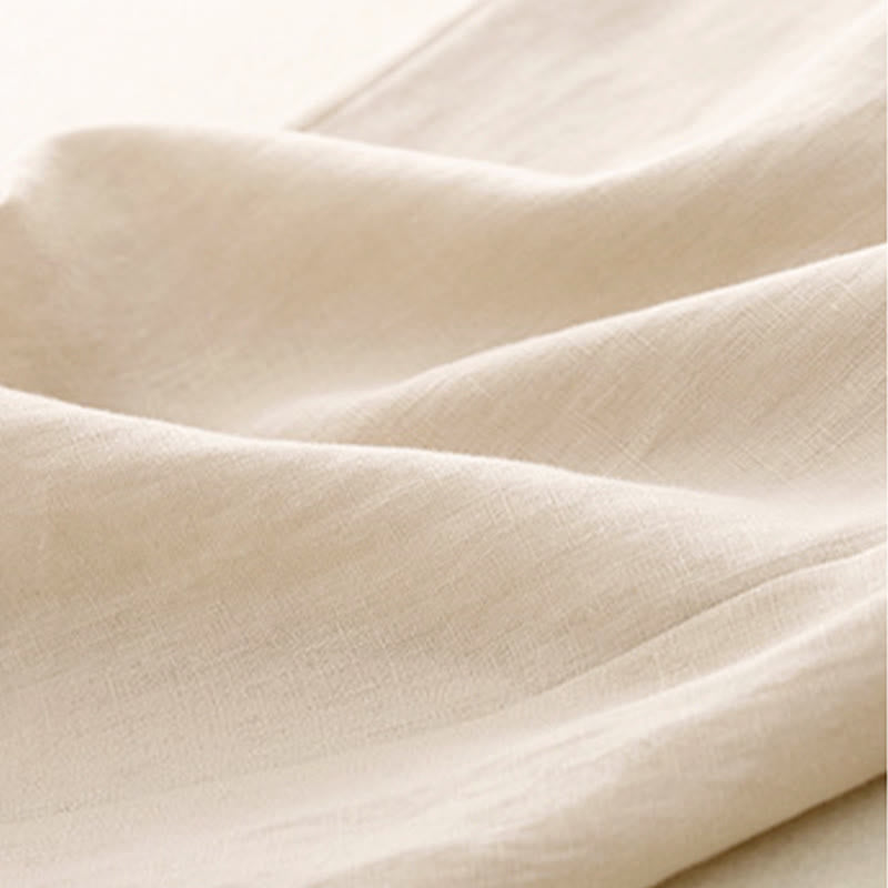 Buddha Stonesレディース 春 無地 シンプル 7-8丈 コットンパンツ ポケット付き - image 18