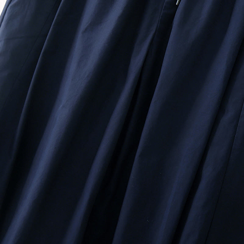 Buddha Stones無地 ハイウエスト プリーツデザイン レディース ハーレムパンツ ポケット付き - image 4