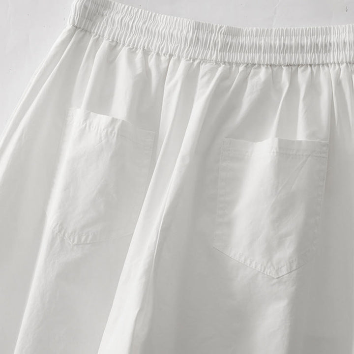 Buddha Stones無地 ハイウエスト プリーツデザイン レディース ハーレムパンツ ポケット付き - image 10