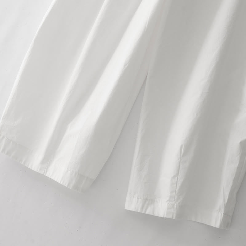 Buddha Stones無地 ハイウエスト プリーツデザイン レディース ハーレムパンツ ポケット付き - image 17