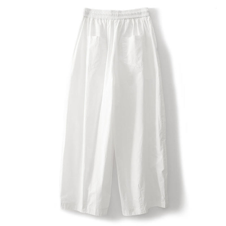 Buddha Stones無地 ハイウエスト プリーツデザイン レディース ハーレムパンツ ポケット付き - image 8