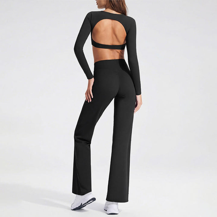 Buddha Stones長袖 バックレス ブラ スポーツ フィットネス ヨガ レディース タンクトップ - image 5