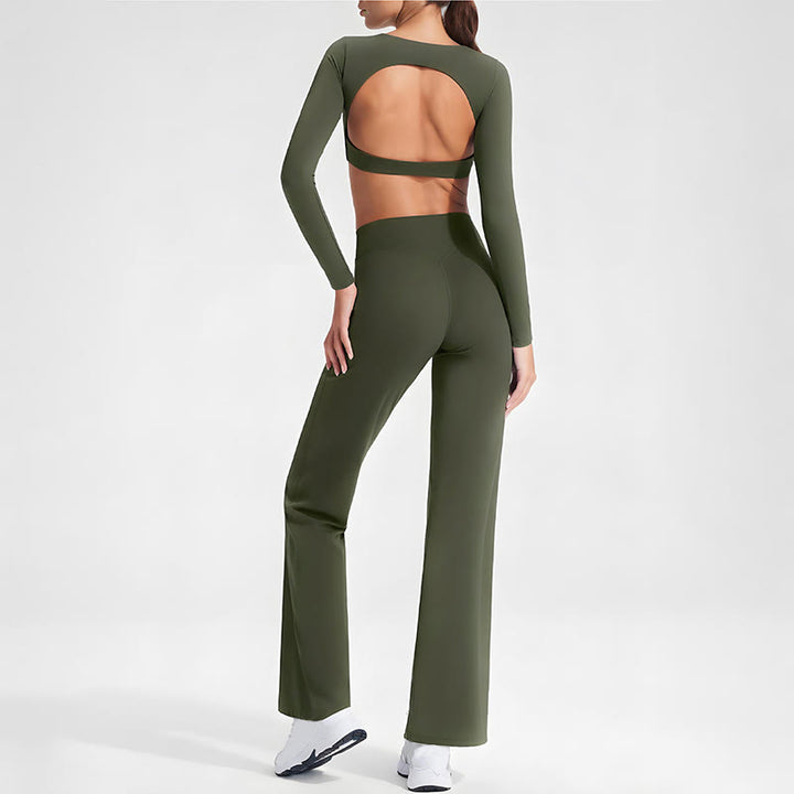 Buddha Stones長袖 バックレス ブラ スポーツ フィットネス ヨガ レディース タンクトップ - image 26