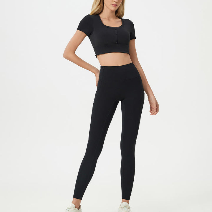 ブッダストーン 無地 ハイウエスト スポーツ フィットネス レギンス レディース ヨガパンツ - image 19