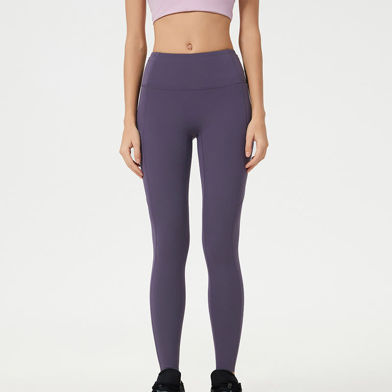 ブッダストーン 無地 ハイウエスト スポーツ フィットネス レギンス レディース ヨガパンツ - ダークマゼンタ - US14、 UK/AU18、 EU46 (2XL) - image 24