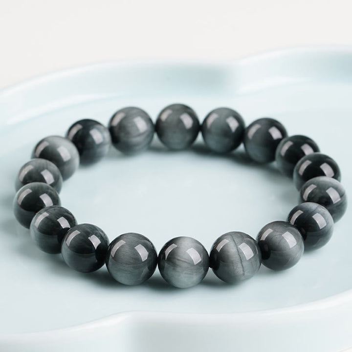 Buddha Stonesイーグルアイストーン ポジティブカーム ビーズブレスレット - image 4