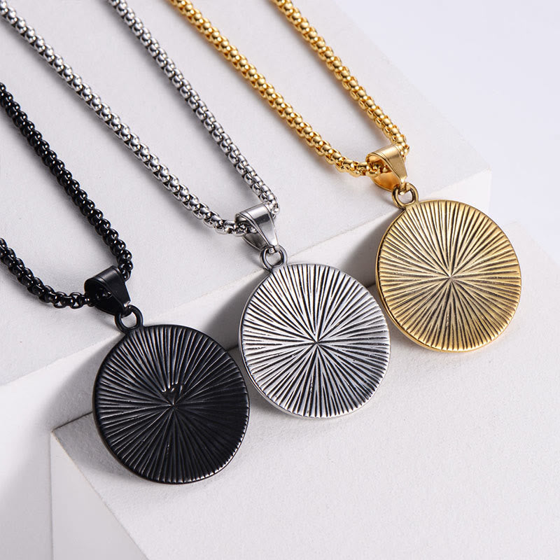 Buddha Stonesチタンスチール イービルアイ バランス ネックレス ペンダント - image 9