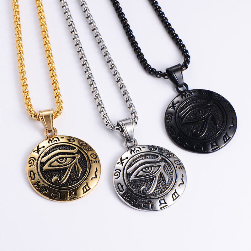 Buddha Stonesチタンスチール イービルアイ バランス ネックレス ペンダント - image 7