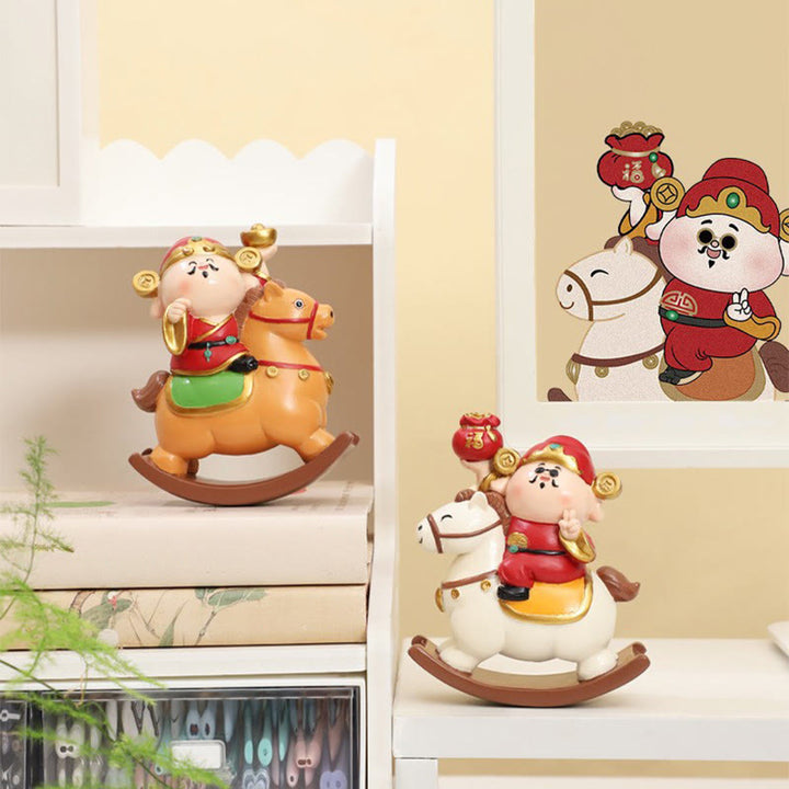 馬年用Buddha Stones富の神 金運成就豊かさデスク装飾 - image 7