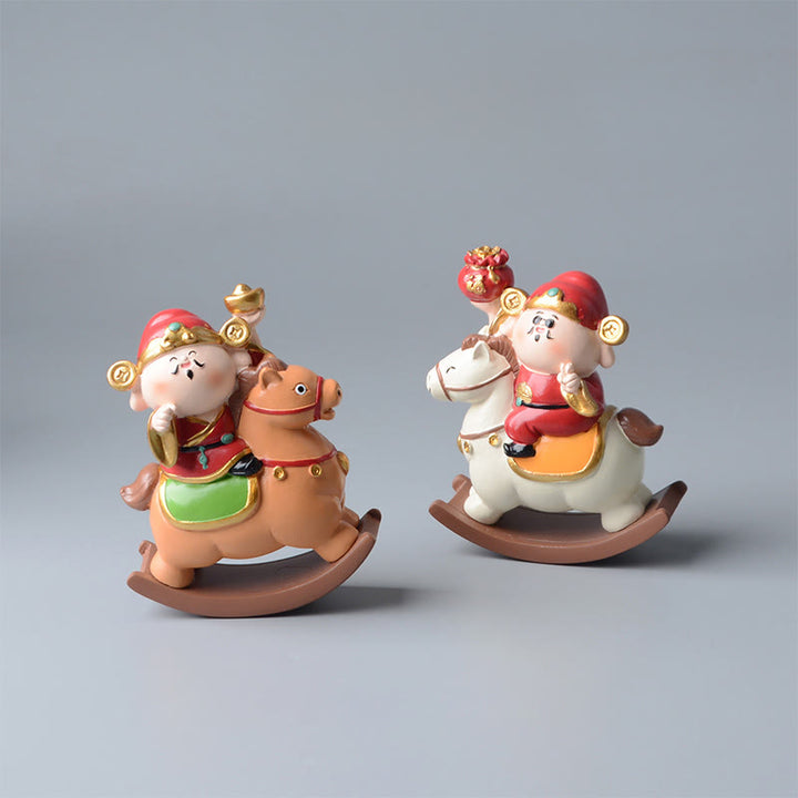 馬年用Buddha Stones富の神 金運成就豊かさデスク装飾 - image 0