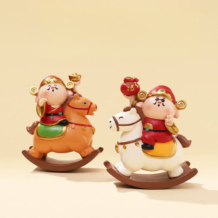 馬年用Buddha Stones富の神 金運成就豊かさデスク装飾 - image 4