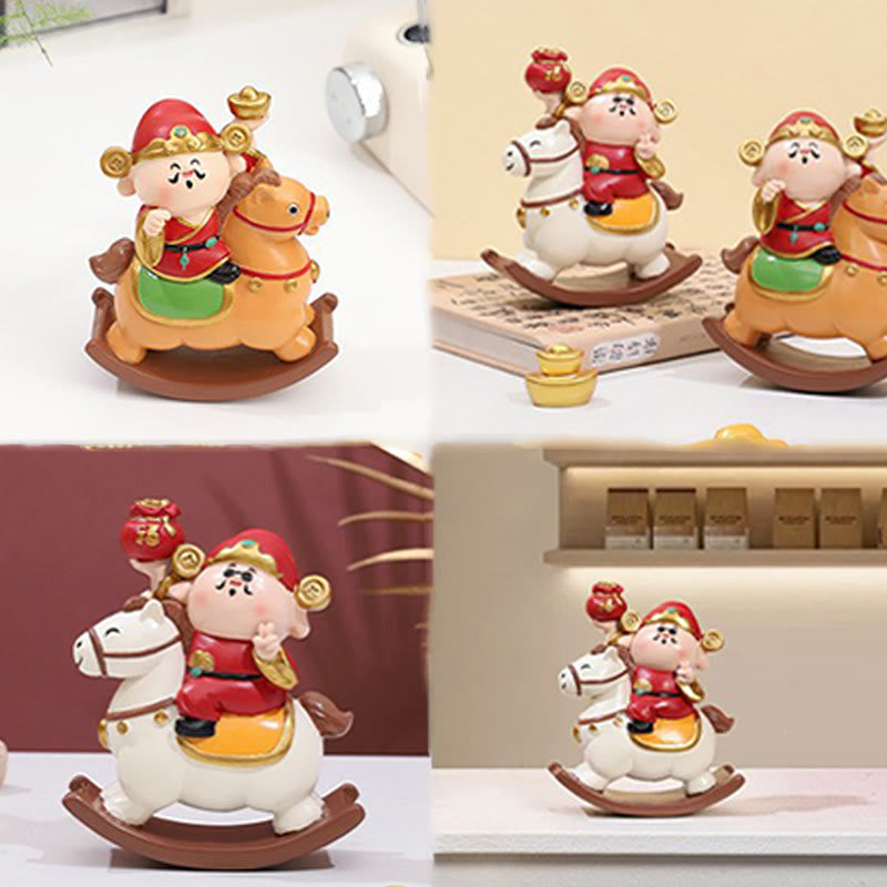 馬年用Buddha Stones富の神 金運成就豊かさデスク装飾 - image 8