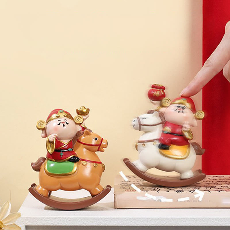 馬年用Buddha Stones富の神 金運成就豊かさデスク装飾 - image 5