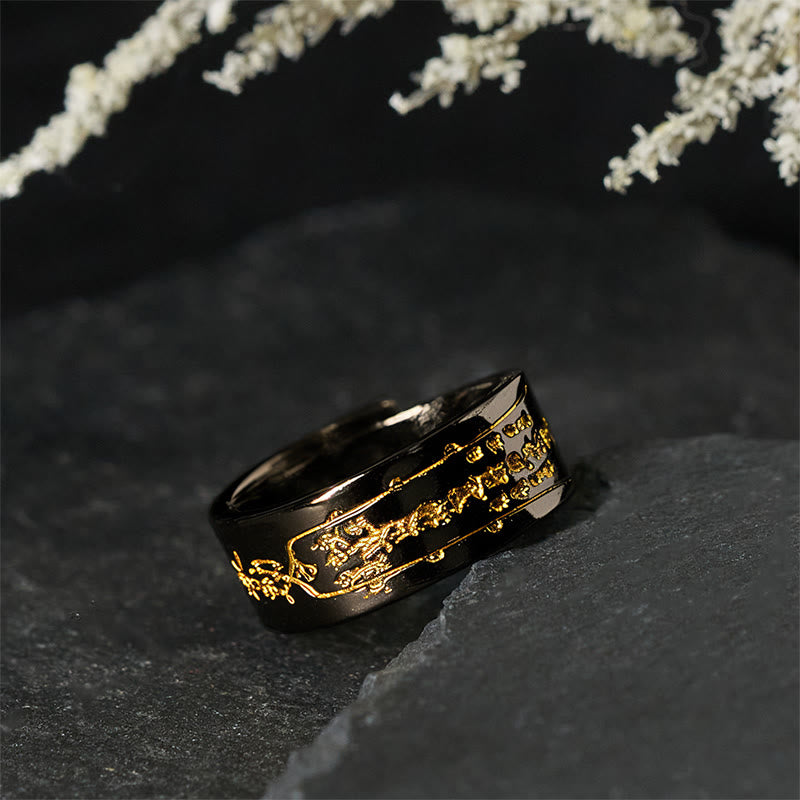 Buddha Stones銅製ワード調整可能バランスリング - image 8