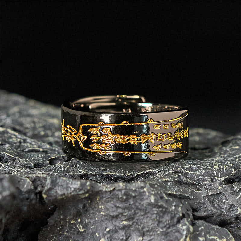 Buddha Stones銅製ワード調整可能バランスリング - image 7