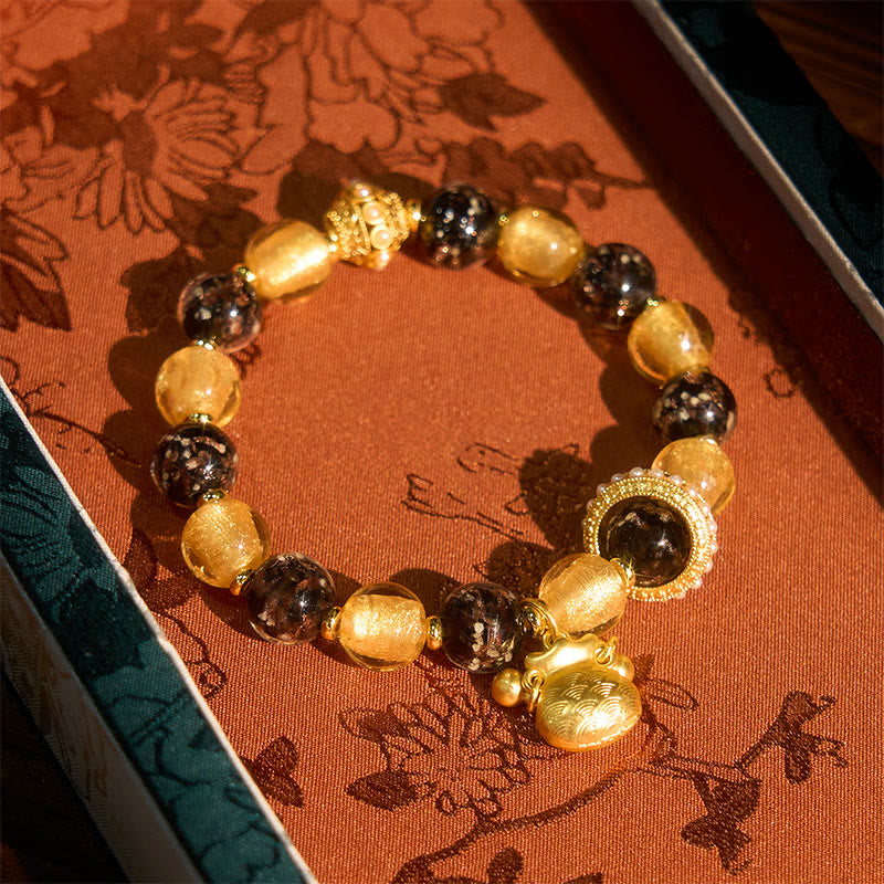 Buddha Stones福文字 柳生ガラス 祝福ブレスレット - image 3