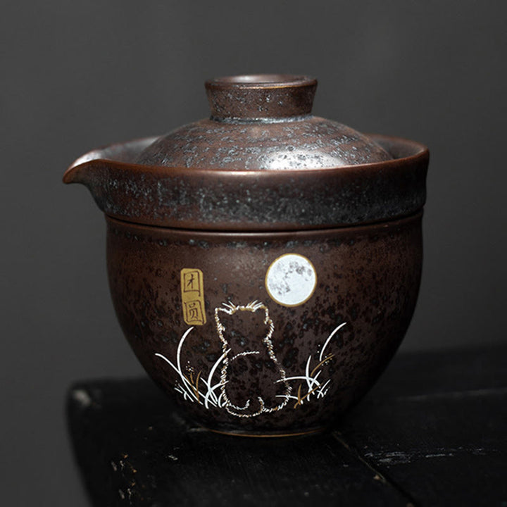 Buddha Stonesかわいい猫のティーカップカンフーティーカップ  - image 2