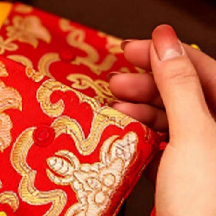 Buddha Stones午年 2026 新年 福文字 幸運の刺繍 中国製 赤い封筒 - image 13