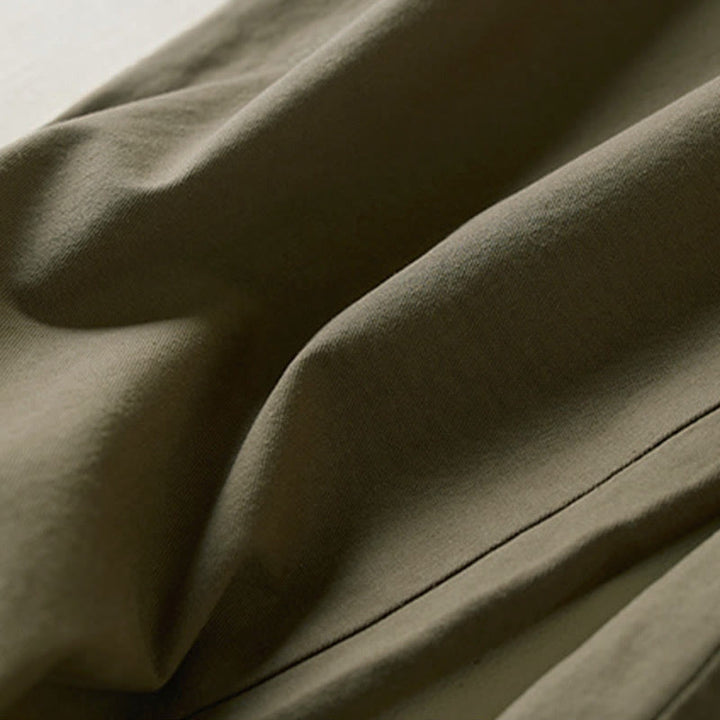 Buddha Stones秋冬 ドローストリング 7-8丈 コットン レディース カーゴパンツ ポケット付き - image 8