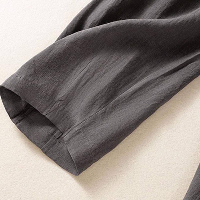 Buddha Stones夏用ボタンジッパーアンクル丈レディースパンツ ポケット付き - image 32