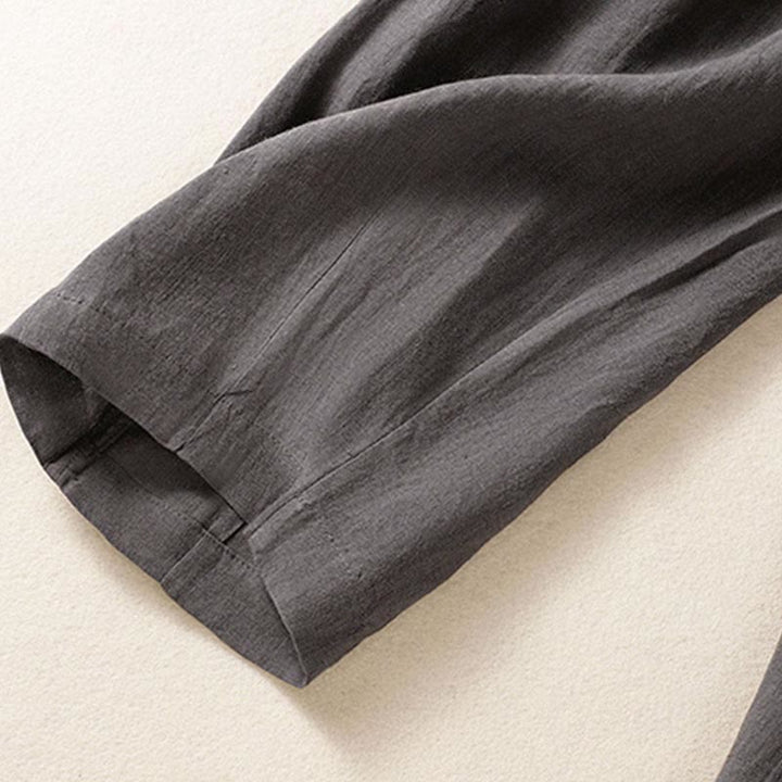 Buddha Stones夏用ボタンジッパーアンクル丈レディースパンツ ポケット付き - image 32