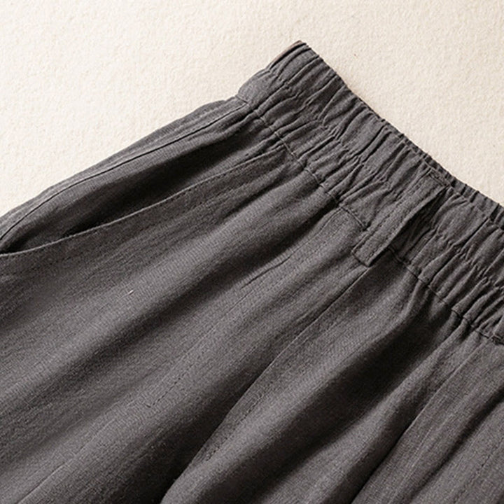 Buddha Stones夏用ボタンジッパーアンクル丈レディースパンツ ポケット付き - image 28