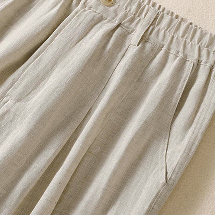 Buddha Stones夏用ボタンジッパーアンクル丈レディースパンツ ポケット付き - image 37