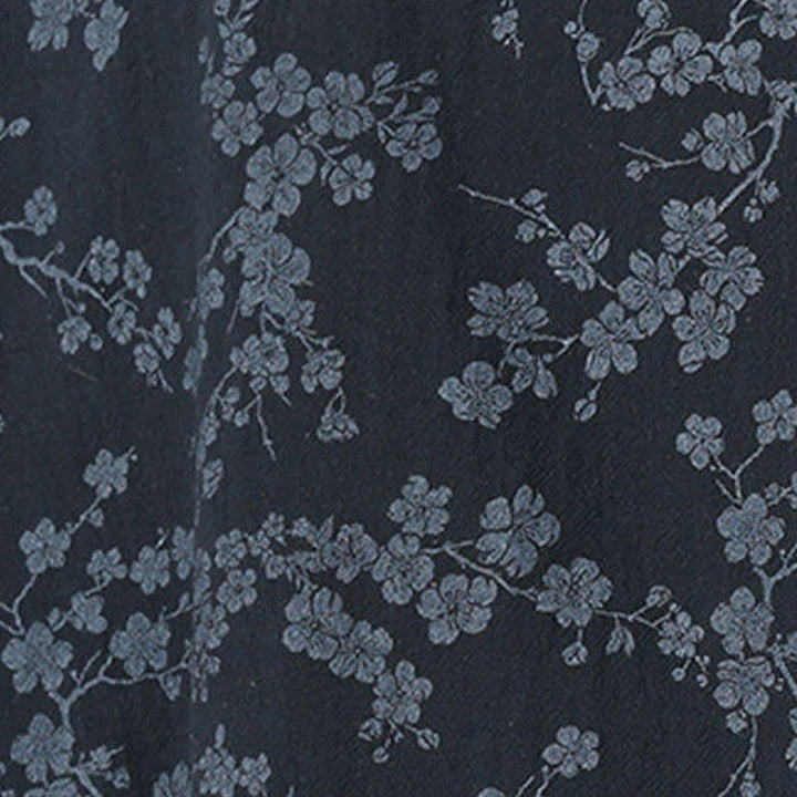 Buddha Stones夏 桃の花柄 中国風 カエルボタン コットンリネン 半袖 メンズシャツ - image 8