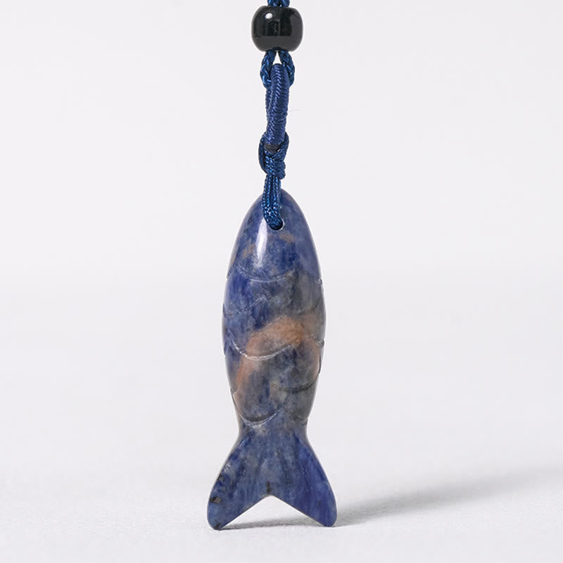 Buddha Stones彫刻鯉クリスタルインド瑪瑙アメジスト暖かさ豊かさネックレスペンダント - image 39