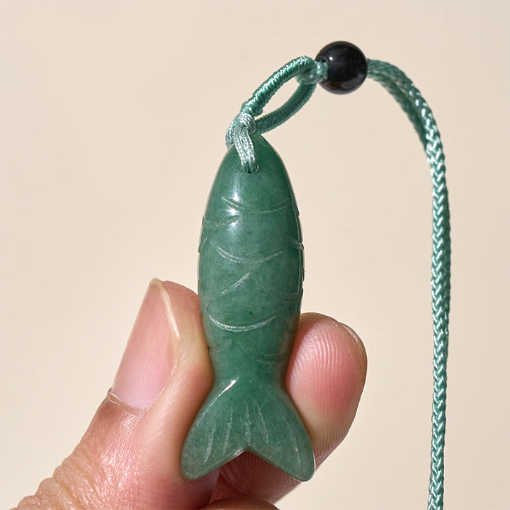 Buddha Stones彫刻鯉クリスタルインド瑪瑙アメジスト暖かさ豊かさネックレスペンダント - image 45