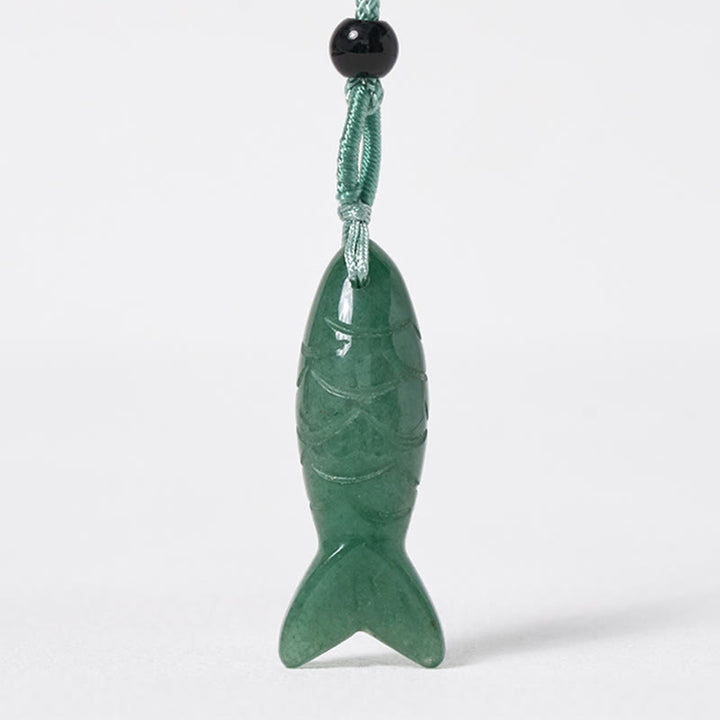 Buddha Stones彫刻鯉クリスタルインド瑪瑙アメジスト暖かさ豊かさネックレスペンダント - image 44