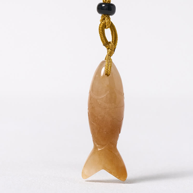 Buddha Stones彫刻鯉クリスタルインド瑪瑙アメジスト暖かさ豊かさネックレスペンダント - image 18