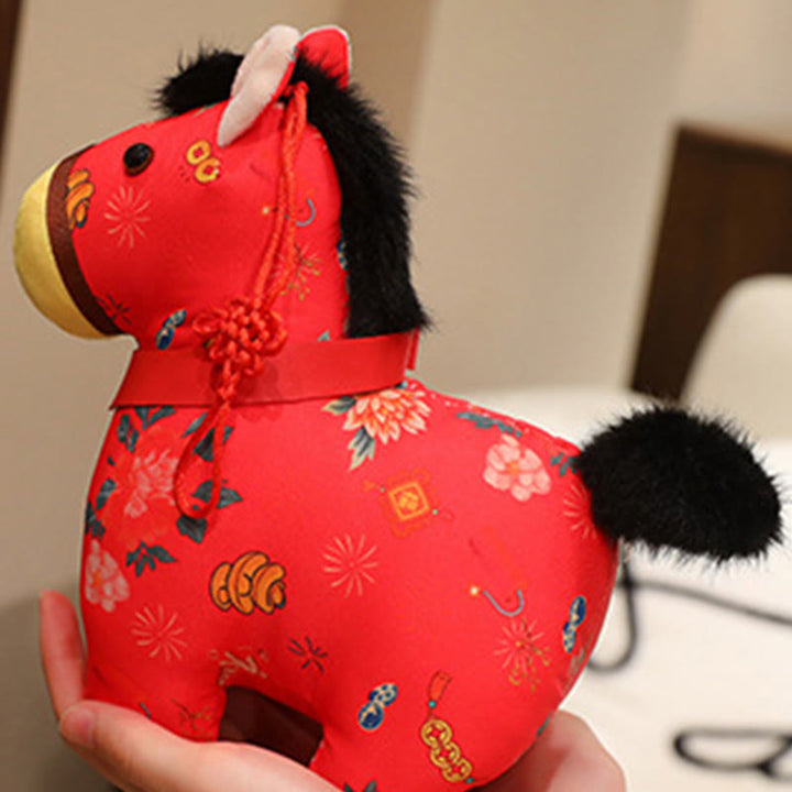 馬年用Buddha Stones赤紐中国結び 吊り下げ飾り - image 8